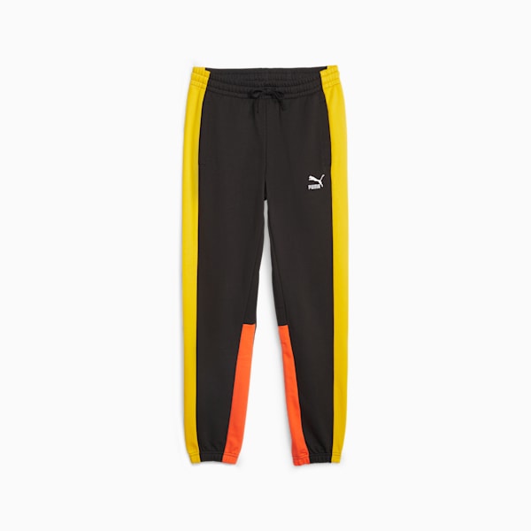 Orange puma sweatpants hot sale
