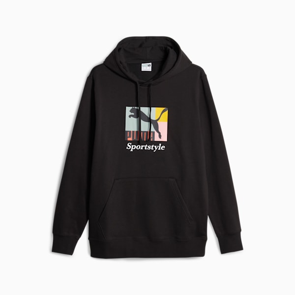 Sudadera con capucha Classics Brand Love para hombre, PUMA Black, extralarge