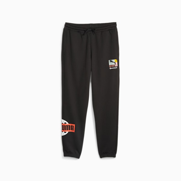 Pantalones deportivos Classics Brand Love para hombre, PUMA Black, extralarge