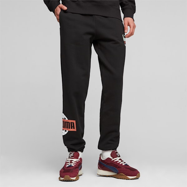 Pantalones deportivos Classics Brand Love para hombre, PUMA Black, extralarge
