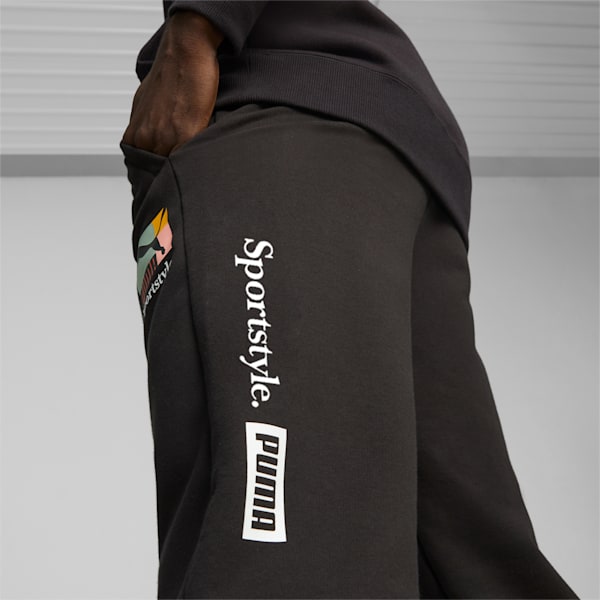 Pantalones deportivos Classics Brand Love para hombre, PUMA Black, extralarge
