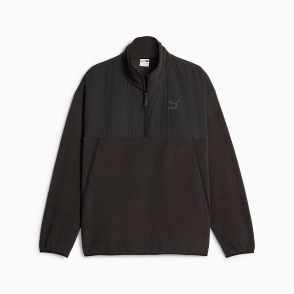 CLASSICS UTILITY Men's Half-Zip Jacket, PUMA Black, extralarge-GBR