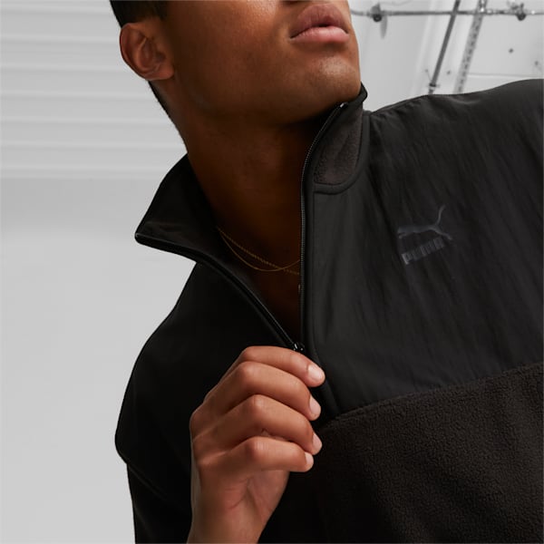 CLASSICS UTILITY Men's Half-Zip Jacket, PUMA Black, extralarge-GBR