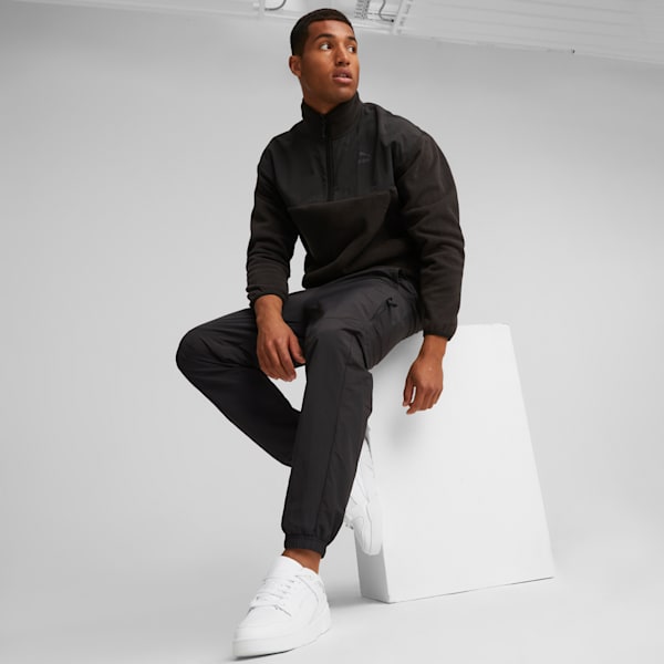 CLASSICS UTILITY Men's Half-Zip Jacket, PUMA Black, extralarge-GBR