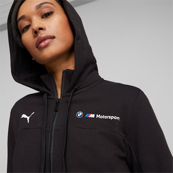 BMW M Motorsport Women's HDD Sweat Women's Jacket, PUMA Black, extralarge-IND