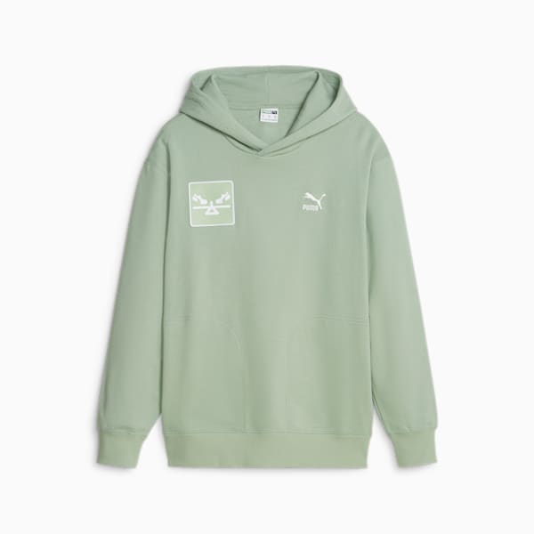 Olive green puma sweatshirt top