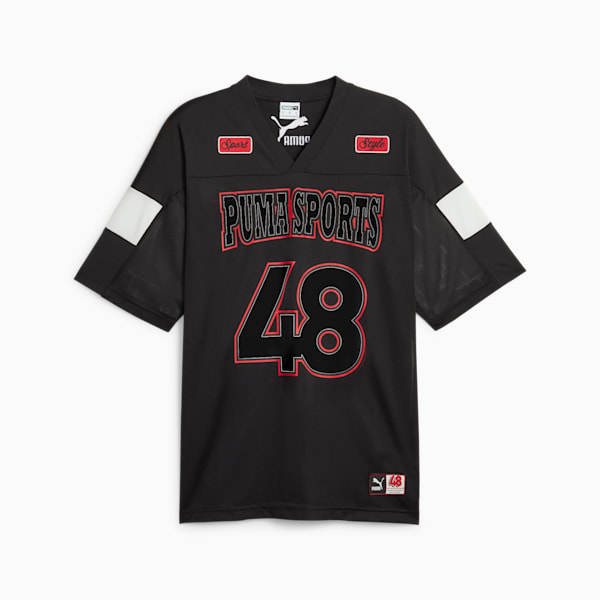 メンズ PUMA TEAM スポーツ Tシャツ, PUMA Black, extralarge-JPN