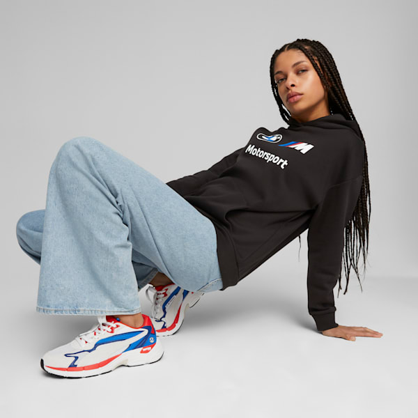 BMW M Motorsport Essentials Women's Hoodie Women, PUMA Black, extralarge-IND