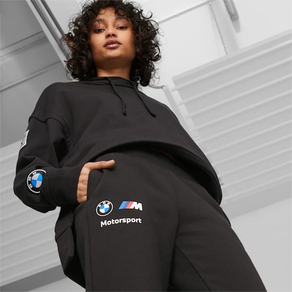 BMW M Motorsport Essentials Women's Fleece Pants, PUMA Black, extralarge-IND