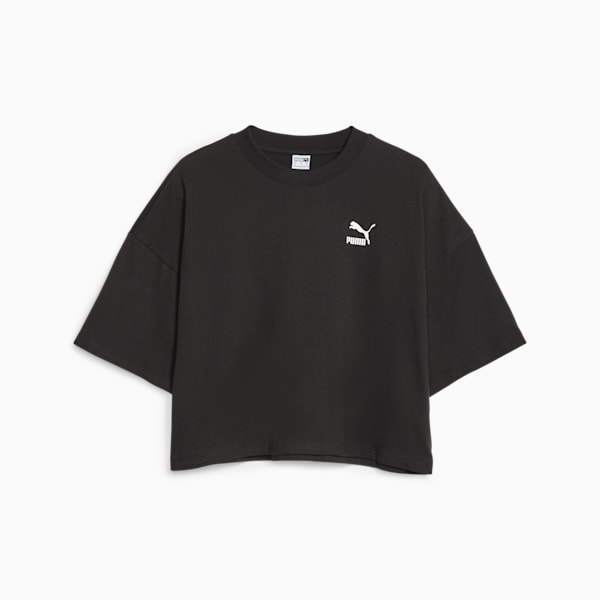 CLASSICS Women's Oversized Tee, PUMA Black, extralarge-IND