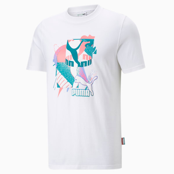 Fandom Graphic Men's T-Shirt, Puma White, extralarge-IND