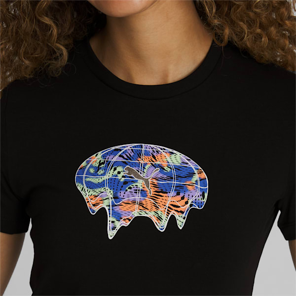 Camiseta entallada CLASSICS para mujer, PUMA Black