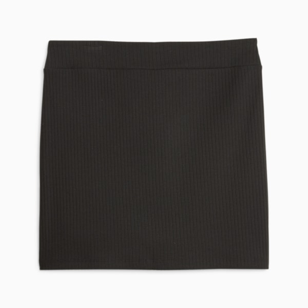 Classics Women's Ribbed Skirt, PUMA Black, extralarge-AUS