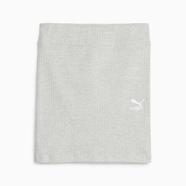 Classics Women's Ribbed Skirt, Light Gray Heather, extralarge-IND