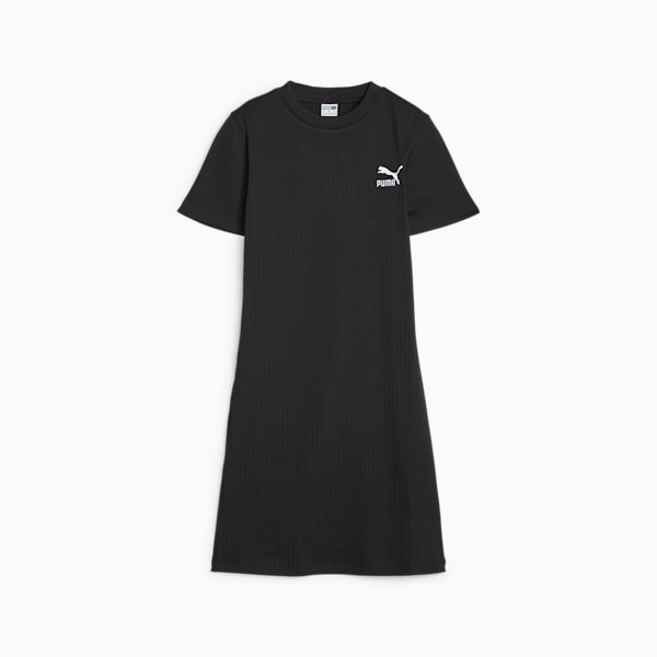ウィメンズ CLASSICS リブ ドレス, PUMA Black, extralarge-JPN