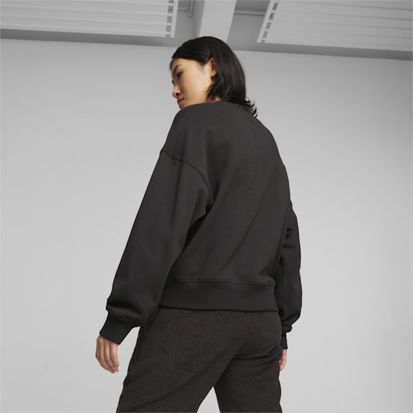 CLASSICS Women's Oversized Sweatshirt, PUMA Black, extralarge-IDN