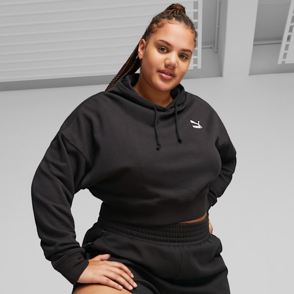 Puma crop hoodie ladies deals