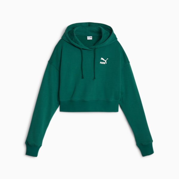 Classics Women's Cropped Hoodie, Malachite, extralarge-IND