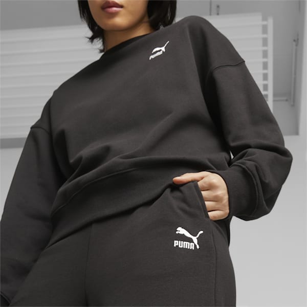 Pants deportivos relajados Mujer CLASSICS, PUMA Black, extralarge