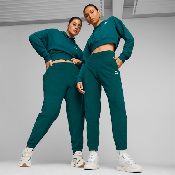 Shop Green Womens Puma Classics Fleece Sweatpants – Shoebacca