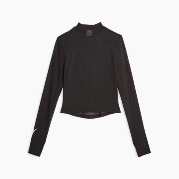 DARE TO Women's Long Sleeve Tee, PUMA Black, extralarge-GBR
