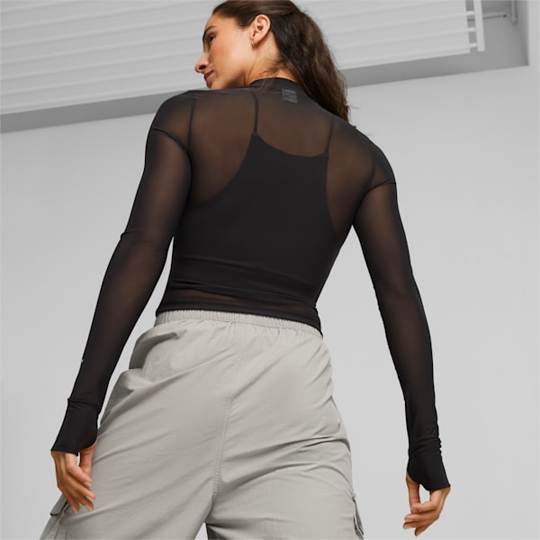 DARE TO Women's Long Sleeve Tee, PUMA Black, extralarge-GBR