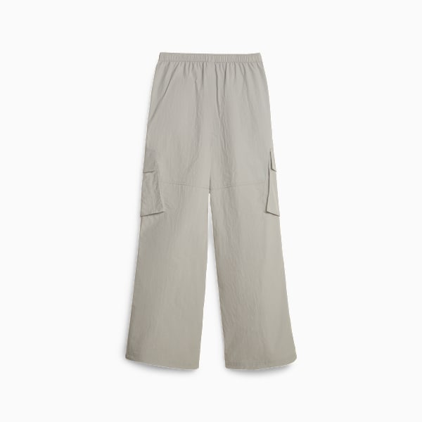 DARE TO Women's Wide Leg Pants, Concrete Gray, extralarge
