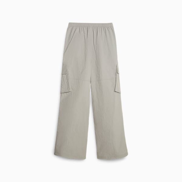 DARE TO Women's Wide Leg Pants, Concrete Gray, extralarge