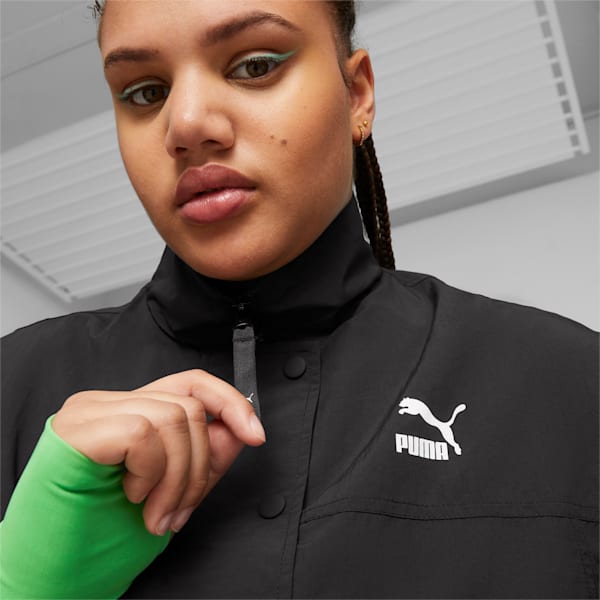 DARE TO Cropped Woven Jacket, PUMA Black, extralarge-GBR