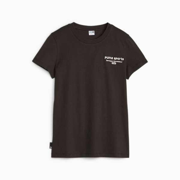 IVE着用 ウィメンズ PUMA TEAM グラフィック Tシャツ, PUMA Black, extralarge-JPN