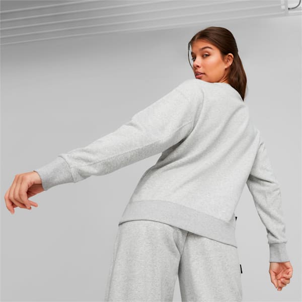 ウィメンズ PUMA TEAM クルー スウェット, Light Gray Heather, extralarge-JPN