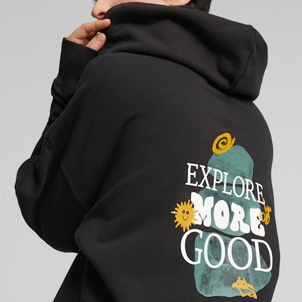 DOWNTOWN Women s Oversized Graphic Hoodie PUMA