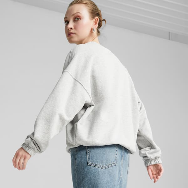 Womens oversized grey clearance sweatshirt