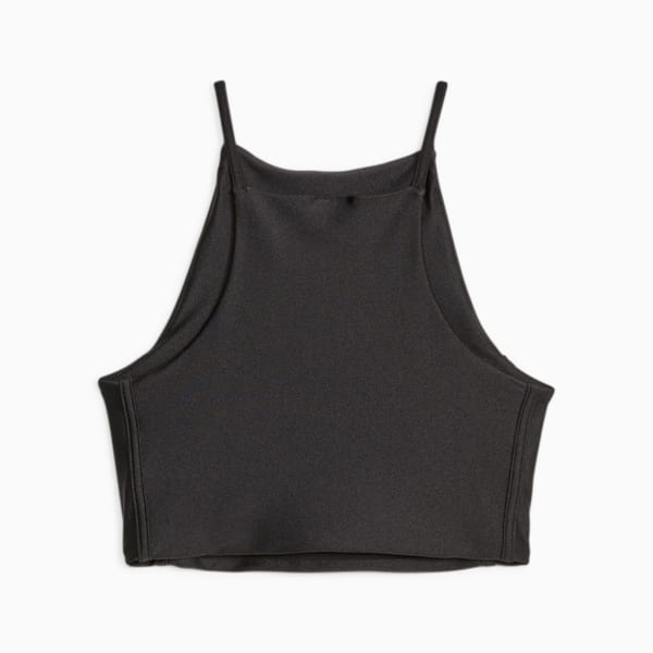 T7 Women's Crop Top, PUMA Black, extralarge-AUS