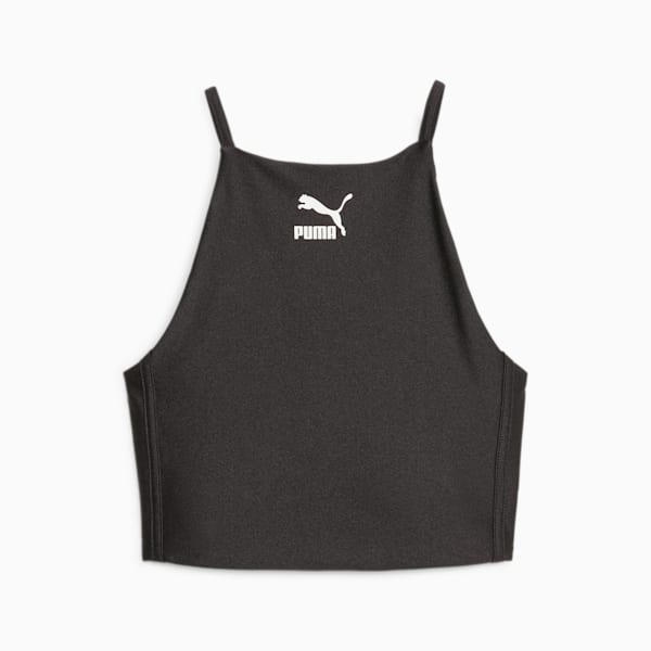 T7 Women's Crop Top, PUMA Black, extralarge-AUS