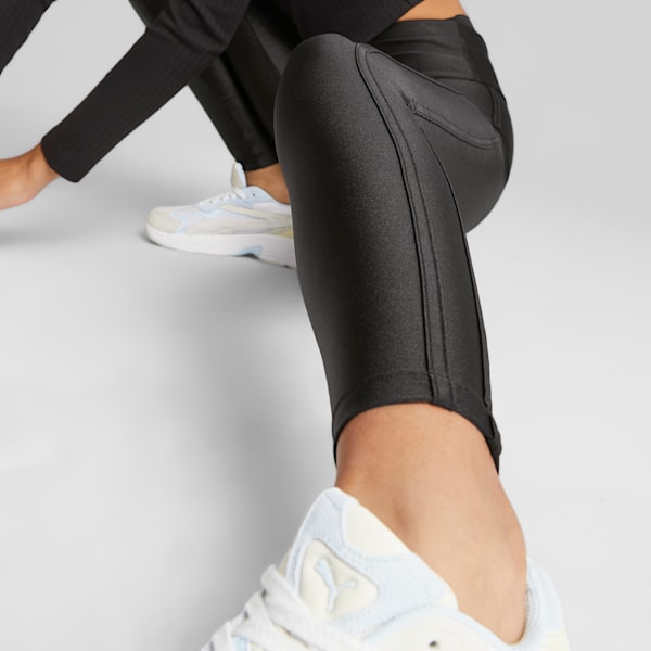 Leggings de tiro alto para mujer T7, PUMA Black, extralarge