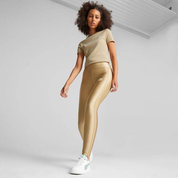 T7 Women's High Waist Leggings, Sand Dune, extralarge-GBR