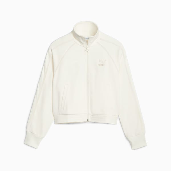 T7 Women's Track Jacket, Warm White, extralarge-IND