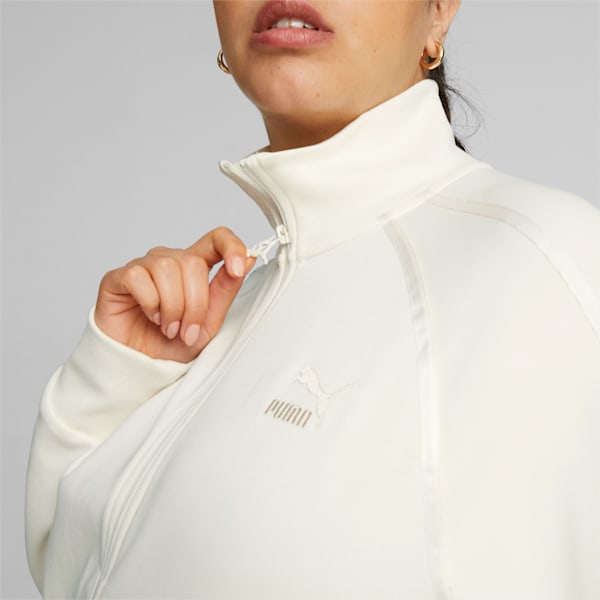 T7 Women's Track Jacket, Warm White, extralarge-IND
