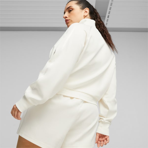T7 Women's Track Jacket, Warm White, extralarge-IND