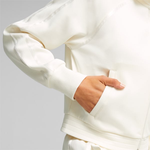 T7 Women's Track Jacket, Warm White, extralarge-IND