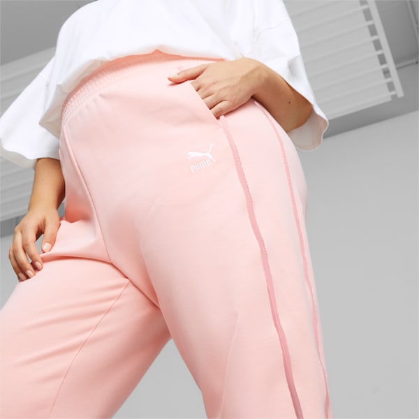 T7 Women's High Waist Pants, Peach Smoothie, extralarge-IND