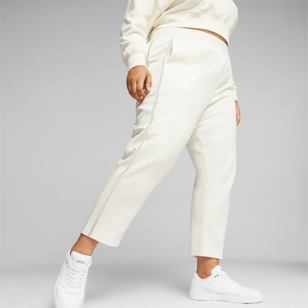 Pants de tiro alto Mujer T7, Warm White, extralarge