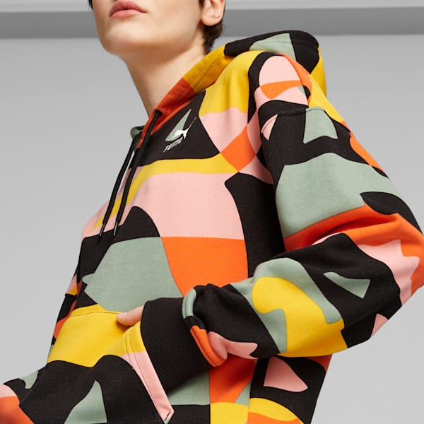 Sudadera con Capucha Sportswear by PUMA para mujer, PUMA Black-AOP, extralarge