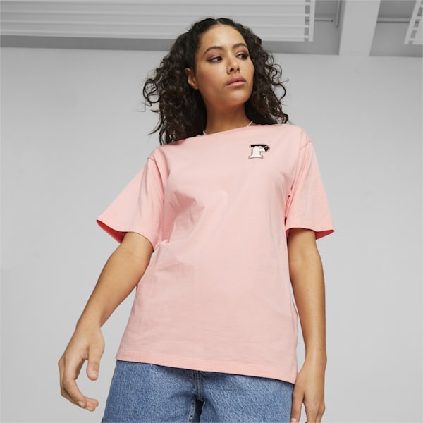 PUMA SQUAD Women's T-shirt, Peach Smoothie, extralarge-AUS