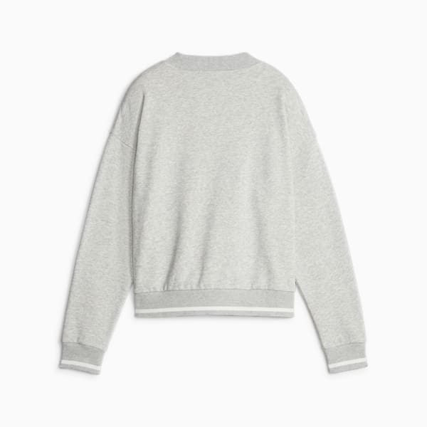 PUMA SQUAD Women's Sweatshirt, Light Gray Heather, extralarge-AUS