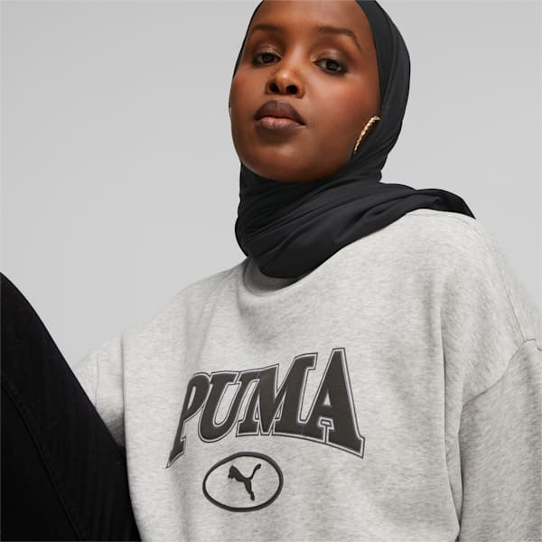 SQUAD Women's Sweatshirt, Light Gray Heather, extralarge-IND