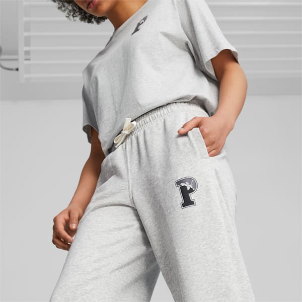 PUMA SQUAD Women's Sweatpants, Light Gray Heather, extralarge-AUS