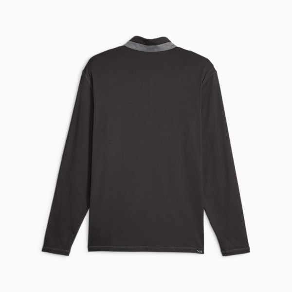 Men's Golf Lightweight Quarter-Zip, PUMA Black-Slate Sky, extralarge