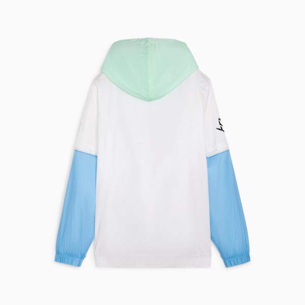 STEWIE x WATER Women's Basketball Anorak, PUMA White-Day Dream-Minty Burst, extralarge